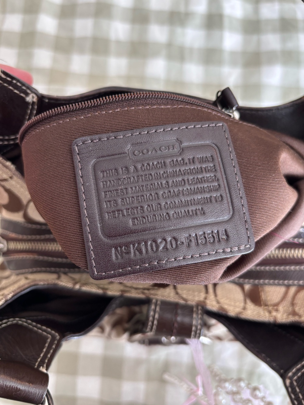 2010 Coach Signature Soho Lynn Medium Canvas Hobo Shoulder Bag 15514 - Picture 3 of 7